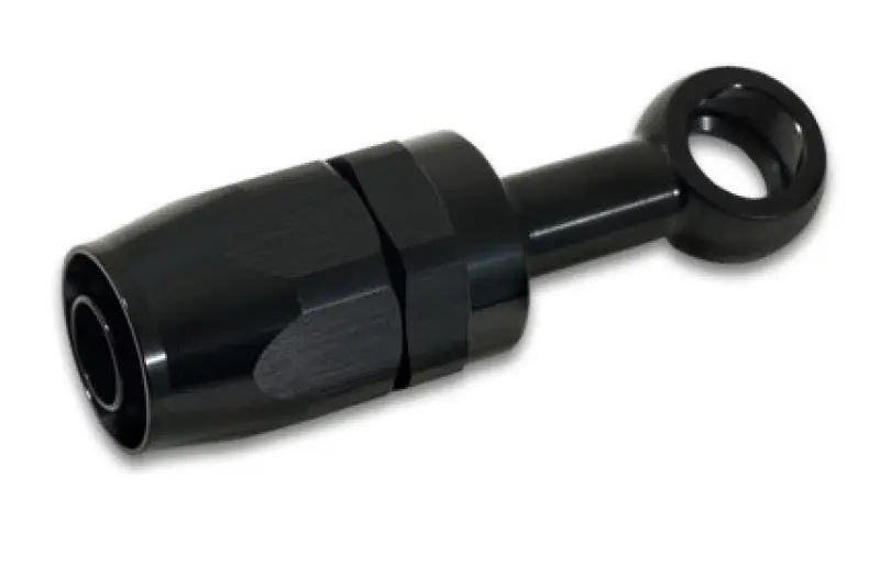 Vibrant -10An Banjo Hose End Fitting For Use With M12 Or 7/16In Banjo Bolt - Aluminum Black 2