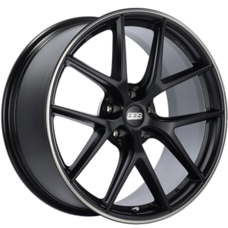 Bbs Ci-R 20X11.5 5X112 Et40 Satin Black Polished Rim Protector Wheel -82Mm Pfs/Clip Required 1