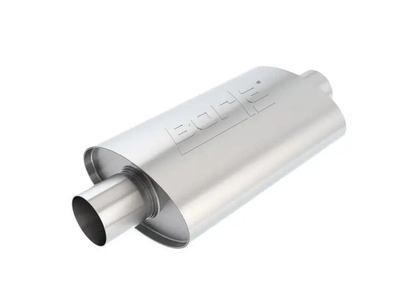 Borla Xr-1 Racing Sportsman 2 1/2 Inch Outlet / 2 1/2 Inch Inlet 12In Case Oval Muffler 2