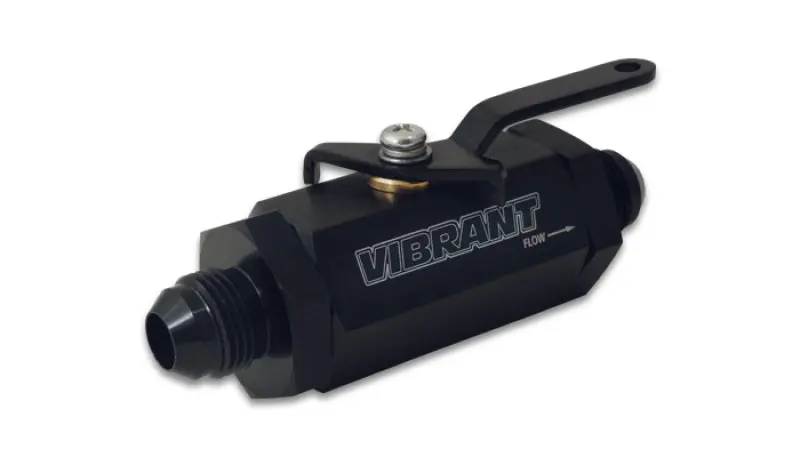 Vibrant -4An To -4An Male Shut Off Valve - Black 1