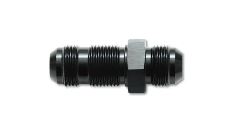 Vibrant -12An Flare Straight Bulkhead Adapter Fitting - Aluminum 2