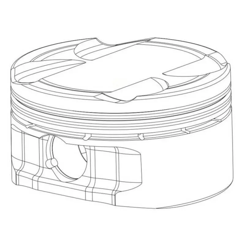 Cp Piston & Ring For Toyota 2Jzgte - Bore (86Mm) - Size (Standard) - Cr (8.5) - Single Piston 1