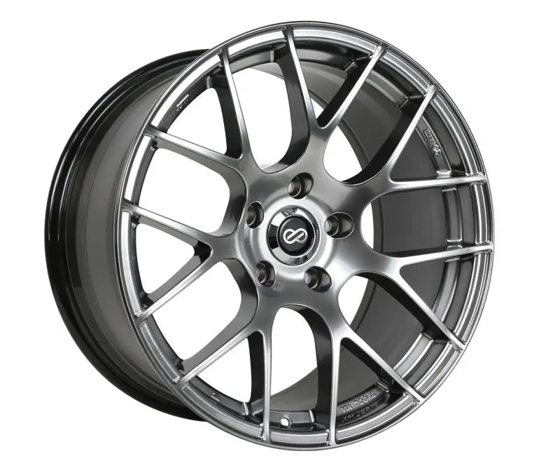 Enkei Raijin 18X8.5 38Mm Offset 5X120 Bolt Pattern 72.6 Bore Diameter Hyper Silver Wheel 1