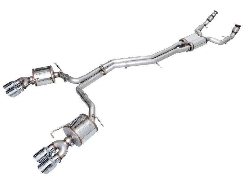 Awe Tuning 19-23 Audi C8 S6/S7 2.9T V6 Awd Touring Edition Exhaust - Chrome Silver Tips 1