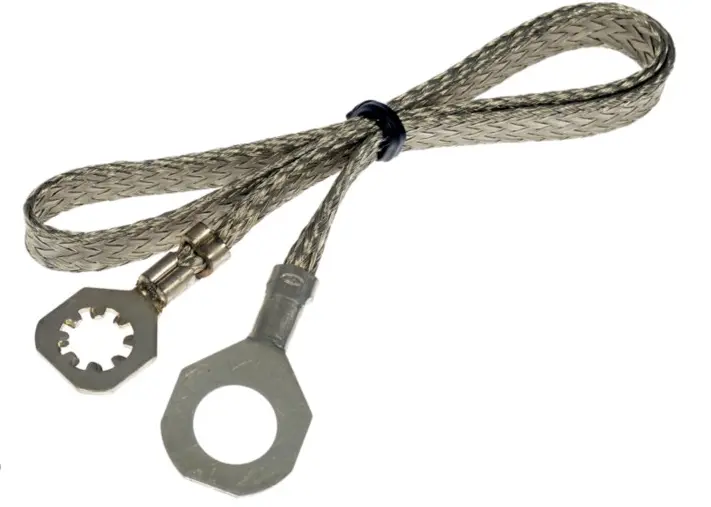 Universal Engine Ground Strap 12'' X 1/4 Gauge 1