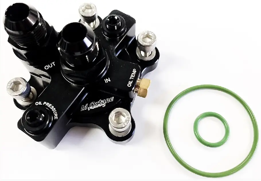 Hi Octane / Taarks Racing Rb Oil Block Adaptor -10 1