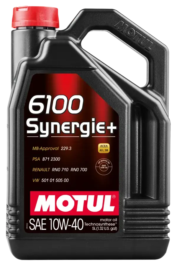 Motul 5L Technosynthese Engine Oil 6100 Synergie+ 10W40 5L - 108647 1