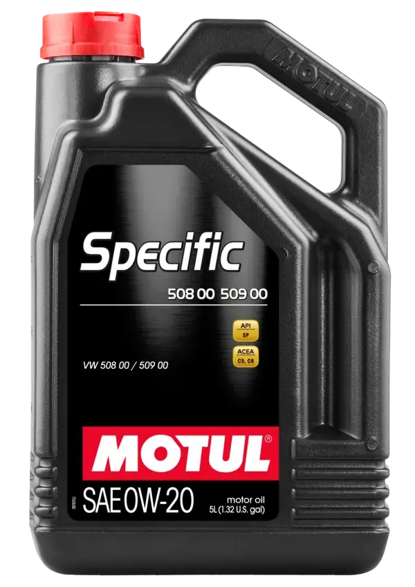 Motul 5L Specific 508 0W20 Oil - Acea A1/B1 / Vw 508.00/509.00 / Porsche C20 - 107384 1