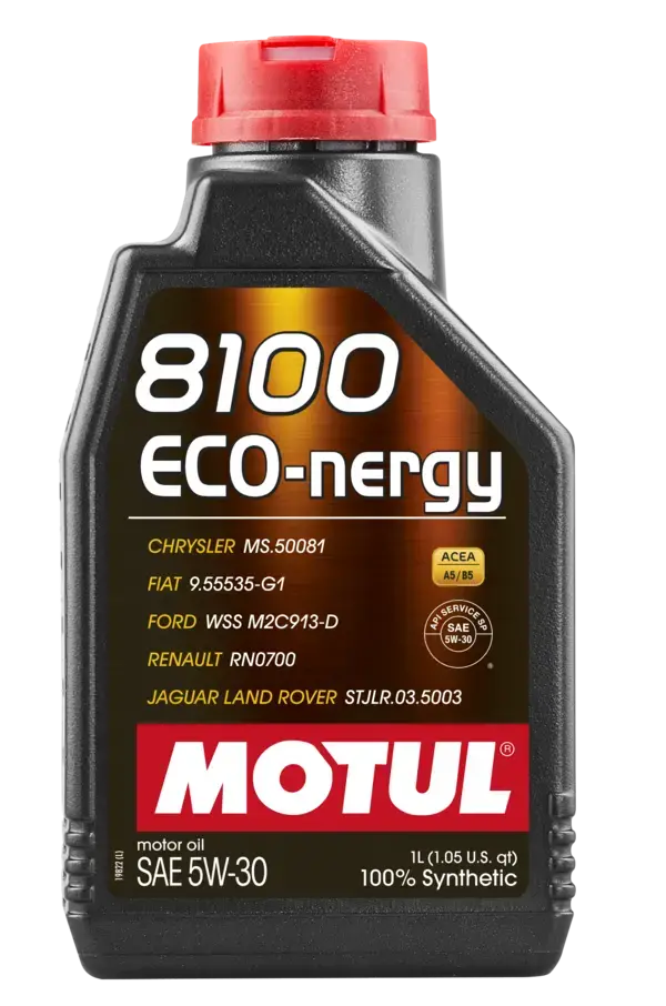 Motul 1L Synthetic Engine Oil 8100 5W30 Eco-Nergy - Ford 913C - 102782 1