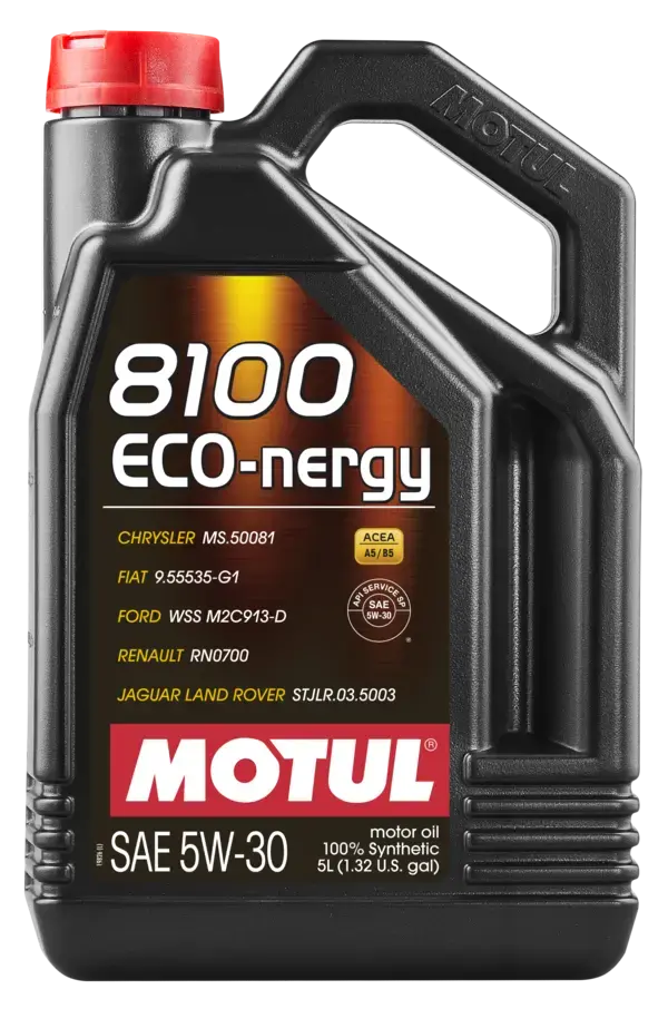 Motul 5L Synthetic Engine Oil 8100 5W30 Eco-Nergy - Ford 913C - 102898 1