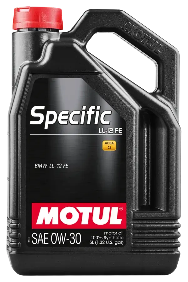 Motul 5L 100% Synthetic High Performance Engine Oil Acea C2 Bmw Ll-12 Fe+ 0W30 - 107302 1