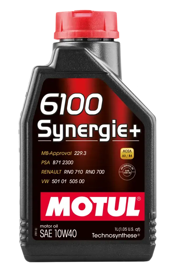 Motul 1L Technosynthese Engine Oil 6100 Synergie+ 10W40 - 108646 1