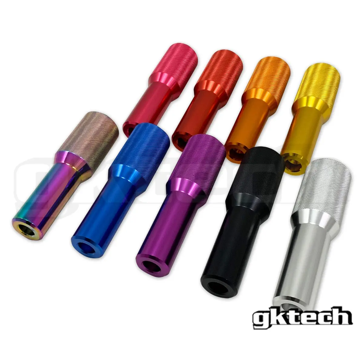 Gktech - Extra Long Stepped Knurl Gearknob - Blue - Zacs-Blue 2