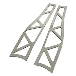 Gktech - 240Sx/Skyline Chassis (Rwd) Front Lca Weld In Reinforcement Plates - Oem Length - Scha-Oemx 1