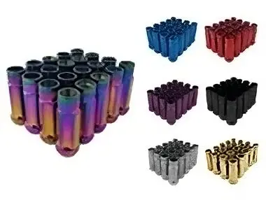 Gktech - Open Ended Lug Nuts (Pack Of 20) - M12x1.25 / Purple - M125-Prpl 1