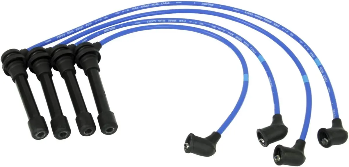 Nissan Ka24de Ignition Coil Plug Wire Set (Blue) Nissan 240Sx 1995-1998 Ka24de 1