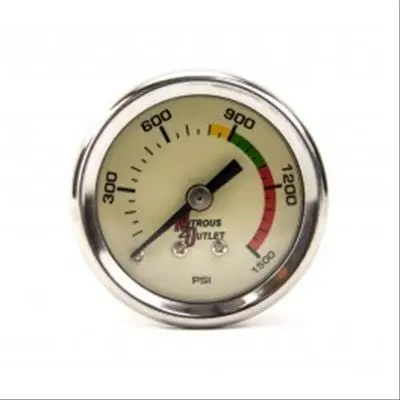 Nitrous Outlet 00-63001 Glow-In-The-Dark Nitrous Pressure Gauge – 0–100 Psi 1