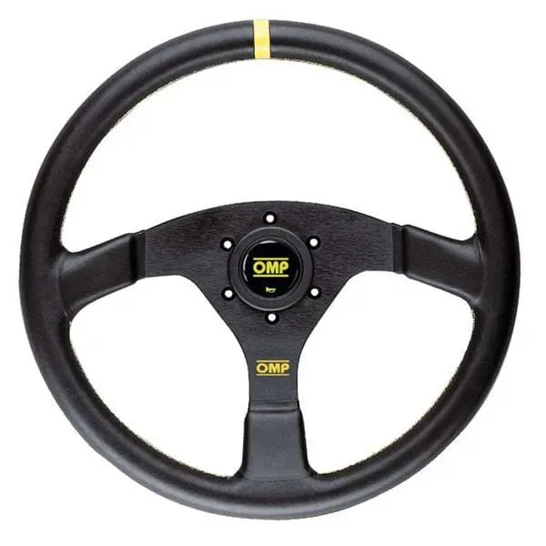 Omp Racing Od/1957 Classic-Style Steering Wheel – Leather-Wrapped, 19.5" Diameter 1