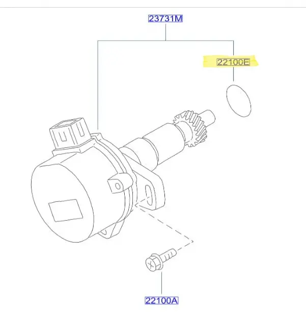 Genuine Nissan Cam Angle Sensor (Cas) O-Ring Seal - 22131-50F00 1