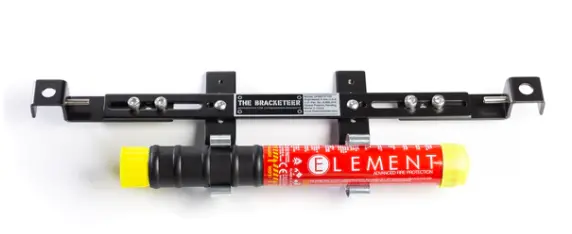 Element E50 Fire Extinguisher Seat Rail Mount "The Bracketeer" - Ufeb1317/D 1