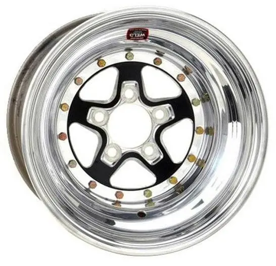 Alumastar 2.0 Forged Alloy Wheel – 15X9", Black Center With Polished Lip 1