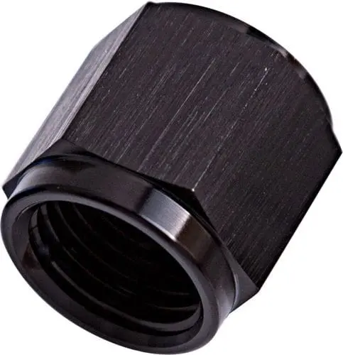 Black Anodized -6An To 3/8" Aluminum Tube Nut For Fluid System Fittings 1