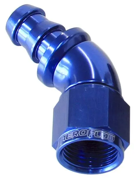 510 Series Full-Flow 45° Tight-Radial Push-Lock Hose End, -12An Size 1