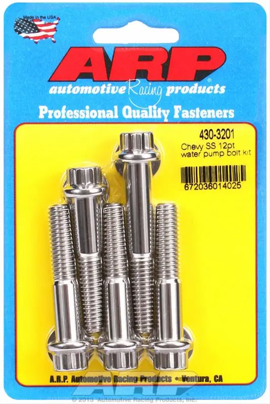 Arp High-Strength Water Pump Bolt Kit – Precision-Machined Stainless Steel 1