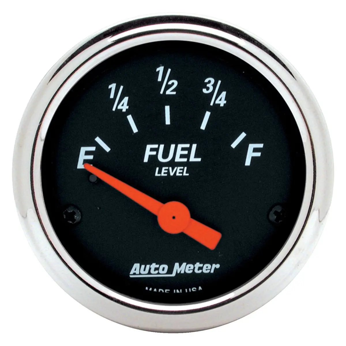 Black Series Fuel Level Gauge With Chrome Bezel – Designer Automotive Gauge Au1425 1