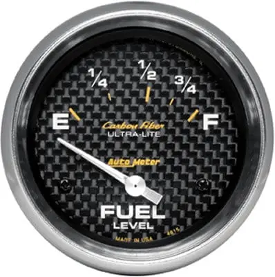 Autometer 4815 Carbon Fiber Ultra-Lite Analog Gauge – 2-1/16", Led Backlit, Race-Grade 1