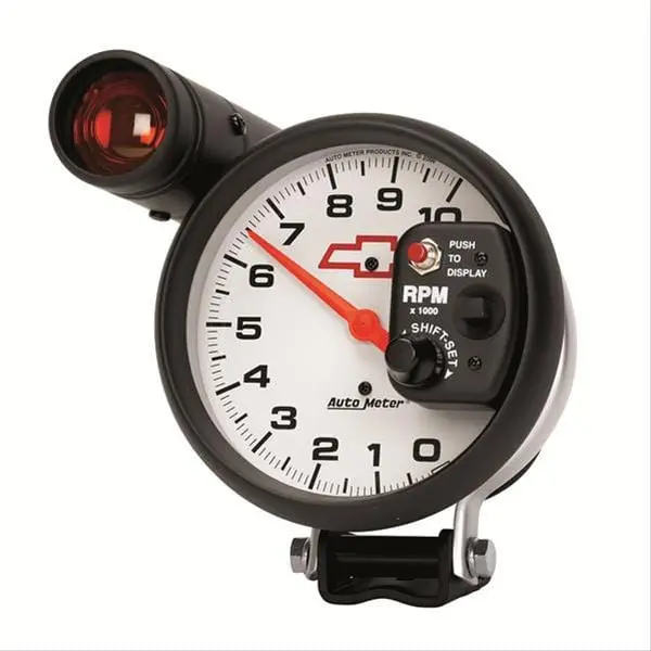 Autometer Phantom Monster Shift-Lite Tachometer – Chevy Bowtie Edition With Shift Light (5899-00406) 1