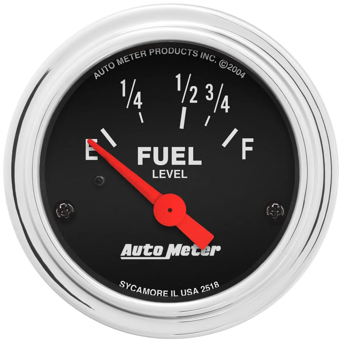 Autometer 2518 Traditional Chrome-Finished Analog Gauge – Single Unit 1