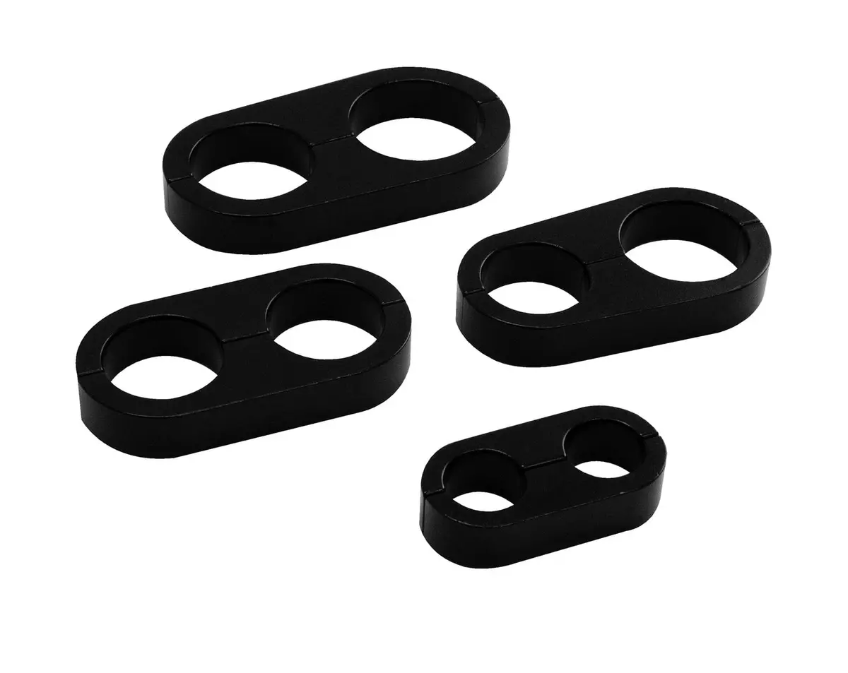 Billet Specialties Black Hose Separators For Custom Engine Bay Organization 1