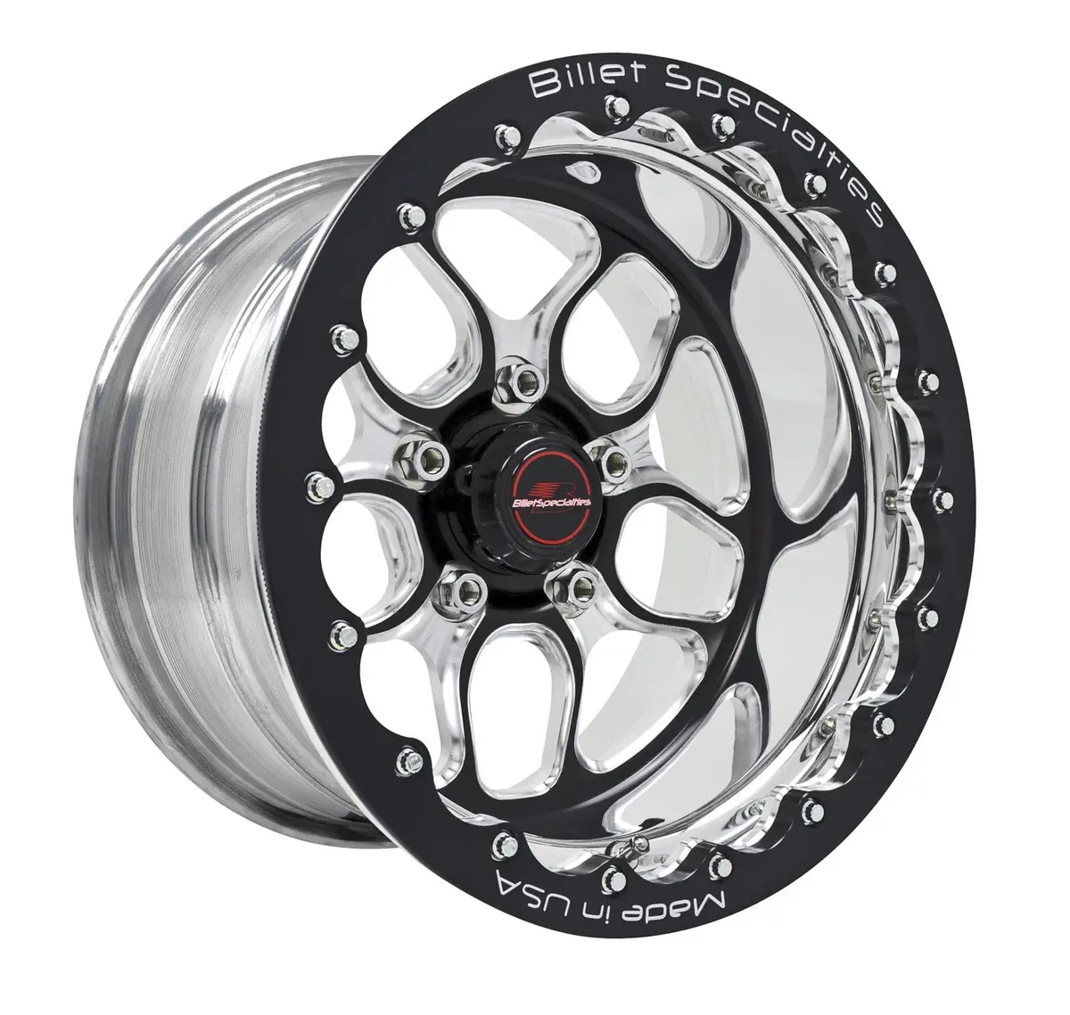 Billet Specialties Win Lite Black Anodized Single-Beadlock Wheel – 15X8, 6X5.5 Bolt Pattern 1