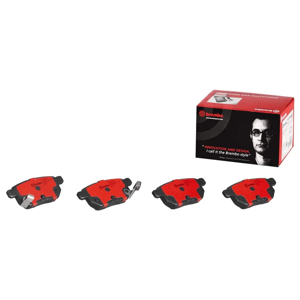 Brembo P83088N Ceramic Nao Brake Pads – Quiet, Low-Dust Performance 1