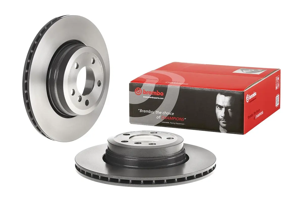 Brembo 09.A712.11 Premium Brake Rotors – Uv-Coated For Corrosion Resistance 1