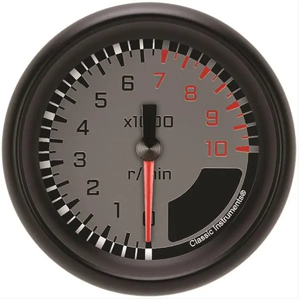 Classic Instruments Ax383Gbpf Auto Cross Gray Series Tachometer 1