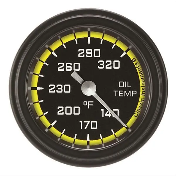 Classic Instruments Yellow-Series Analog Gauges With Auto Cross Styling 1
