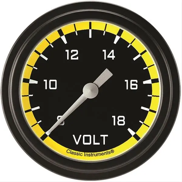 Classic Instruments Auto Cross Yellow Gauge Set – Ax330Yblf 1