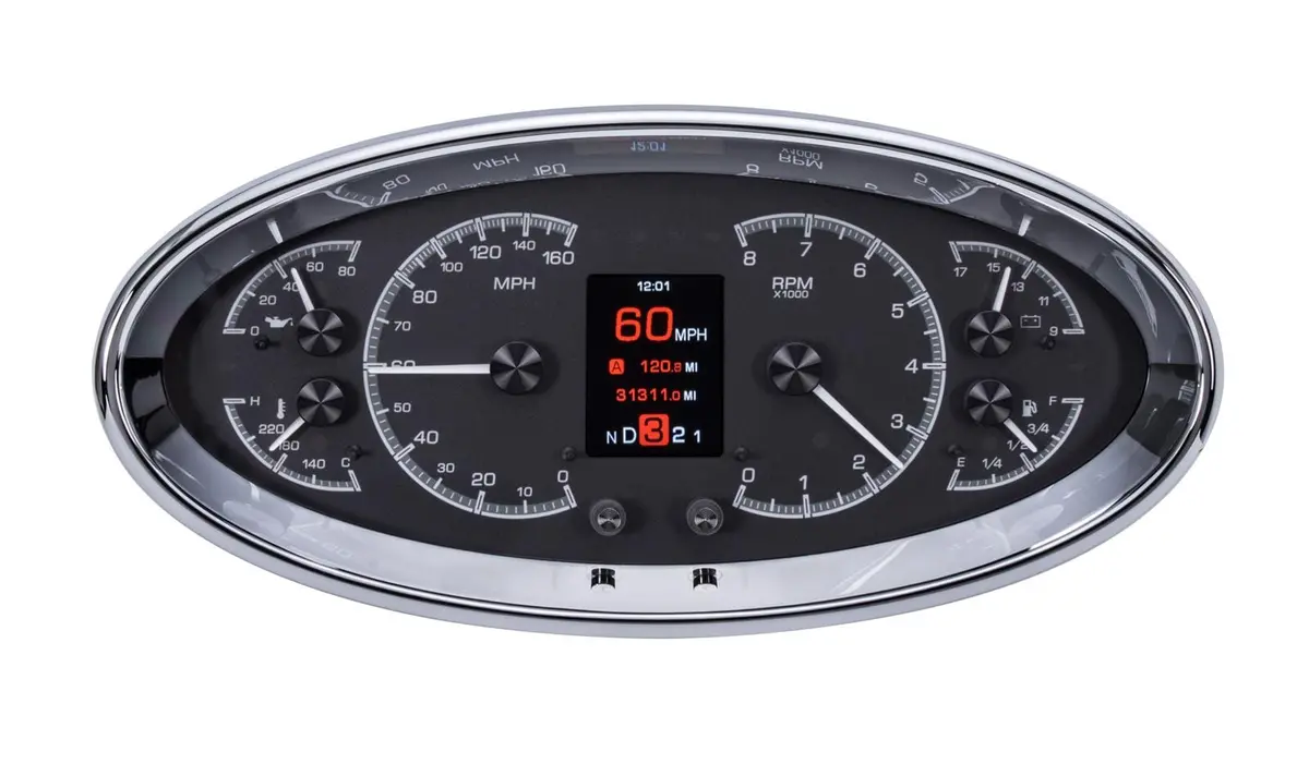 Dakota Digital Hdx Elliptical Analog Gauge Kit – Hdx-2017-K, Universal Fit 1