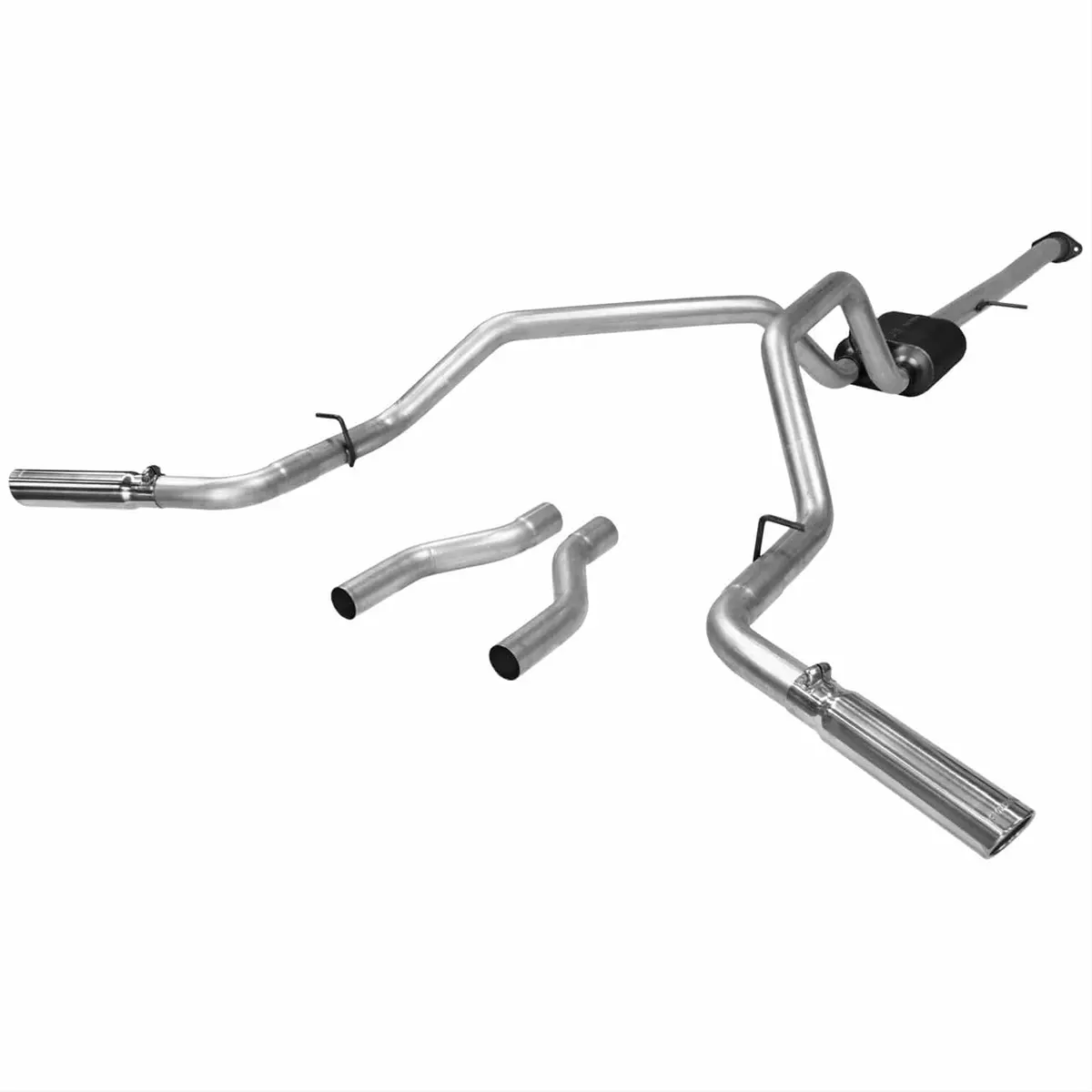 Flowmaster 817473 American Thunder Stainless Steel Exhaust System – Dual Rear Exit 1