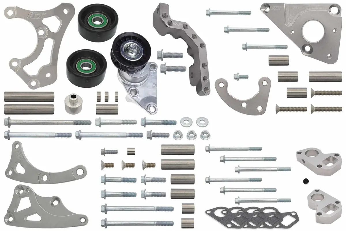 Ict Billet 551565Ls0Wp-3 Alternator & Power Steering Bracket Kit 1