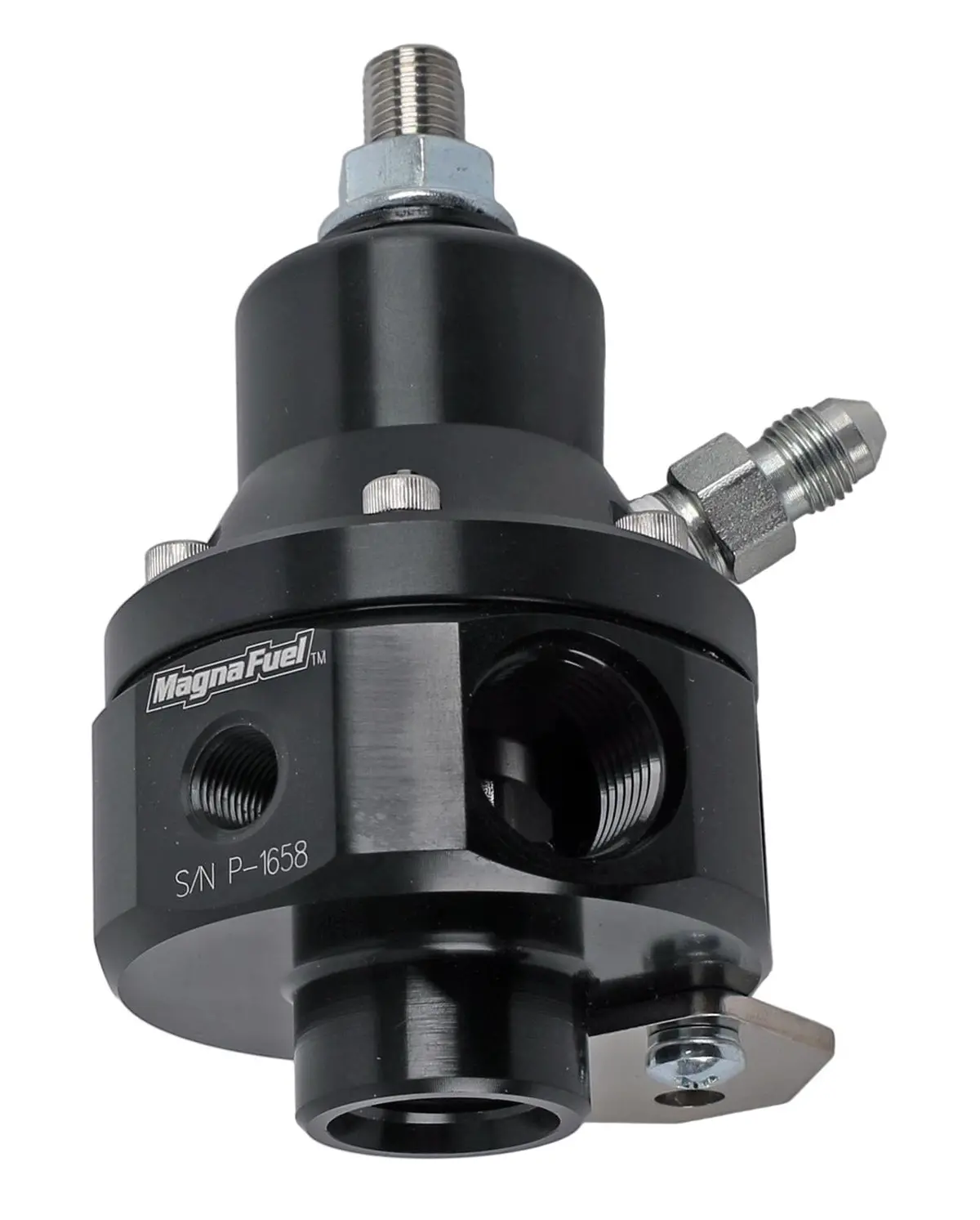 Magnafuel Efi Fuel Pressure Regulator – Mp-9940-B-Blk, Black Anodized 1