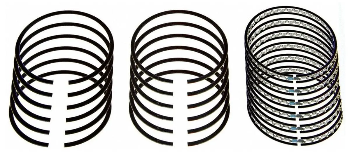 Spe243X Cast V8 Piston Ring Set – 0.020" Overbore, Ductile Iron Top/Second, Oil Control Ring Included 1