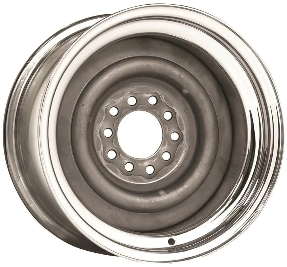 Smoothie Steel Wheel – 15X10 Inch Chrome Outer With Gray Primer Center 1