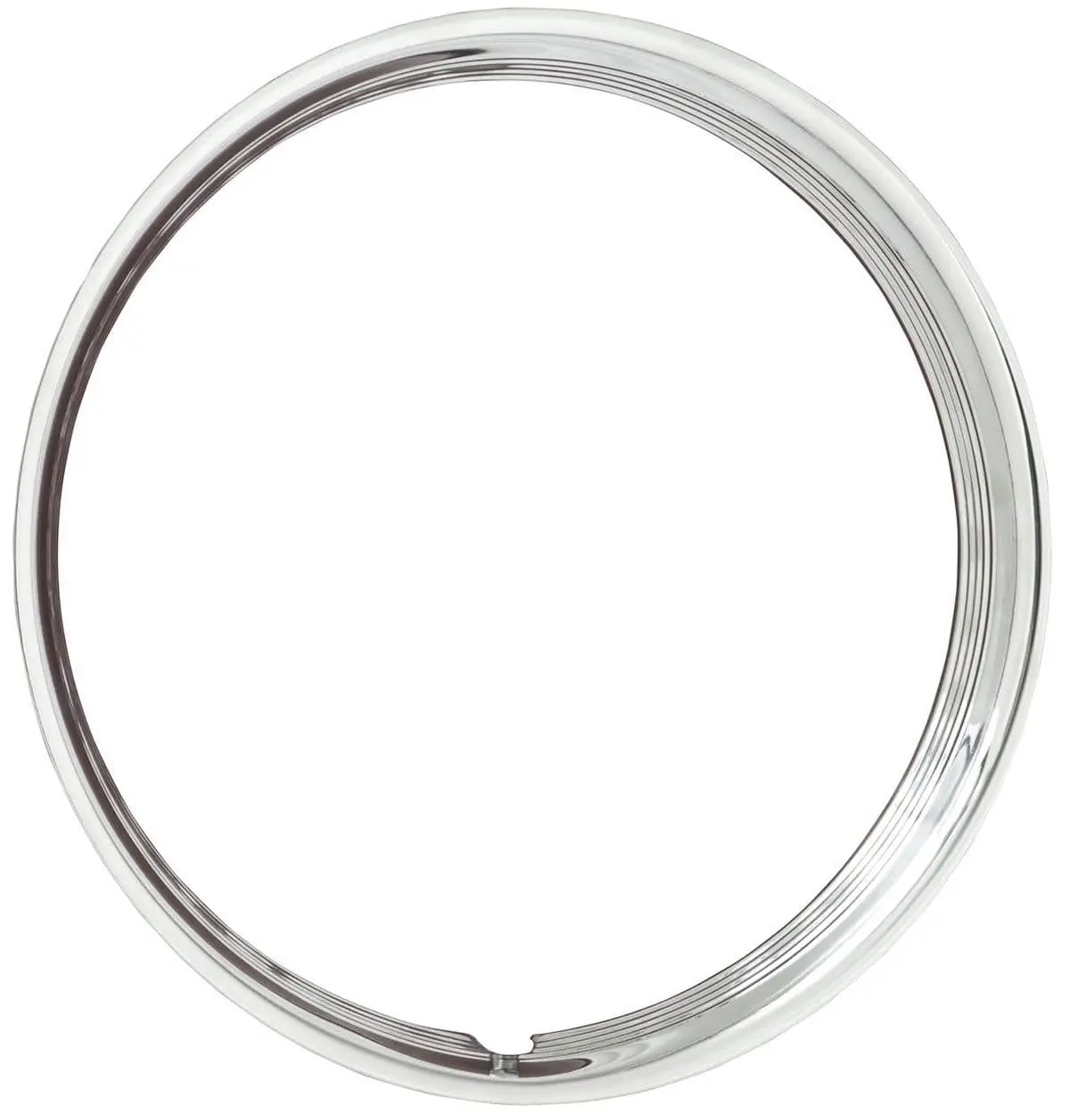 Stainless Steel 15-Inch Hot Rod Trim Ring – Ribbed Design Wv3006-15 1