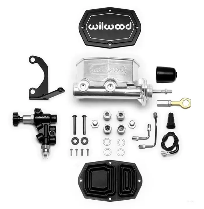 Wilwood 261-15544-P Aluminum Tandem Master Cylinder Kit – Compact Dual-Circuit Hydraulic System For Custom Braking Setups 1