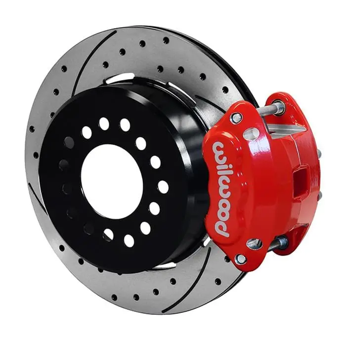 Wilwood D154 Rear Parking Brake Kit – 140-12235-Dr, Drilled & Slotted 1